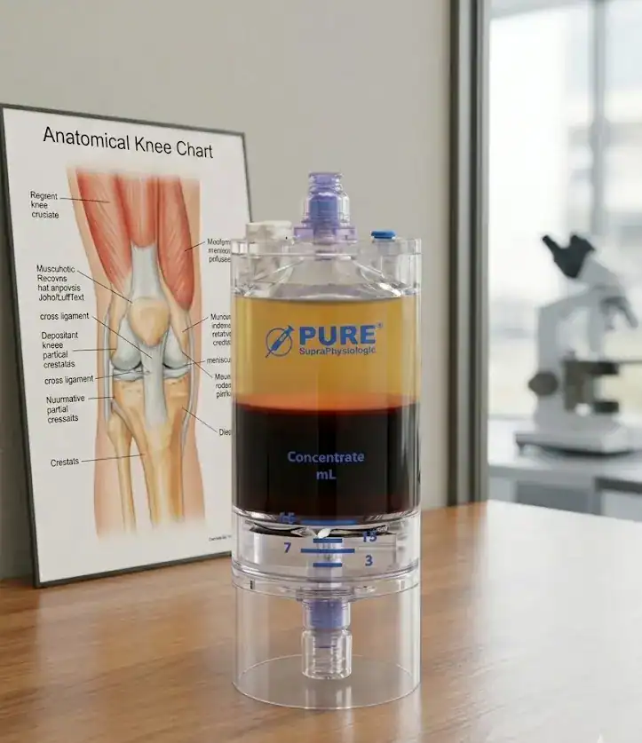 Emcyte PurePRP dual-spin centrifuge for platelet-rich plasma processing